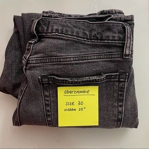Abercrombie black washed jeans